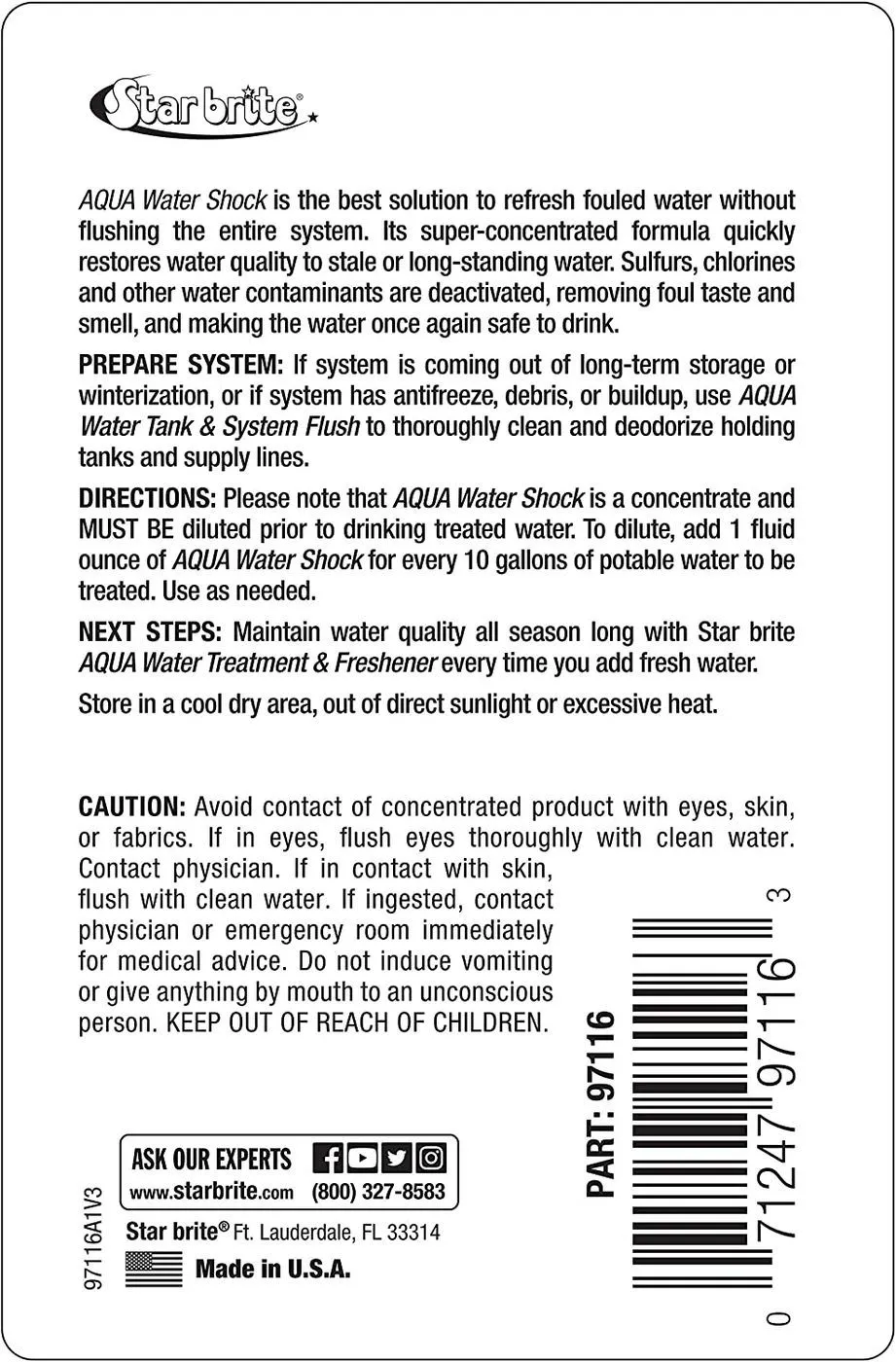Water Shock 16 oz.